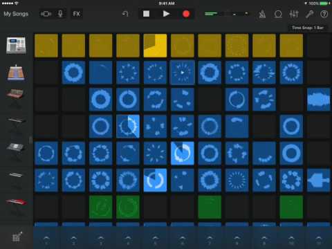 [Garageband 2.1.1 for iPad] Live Tracks Dubstep Demo Song