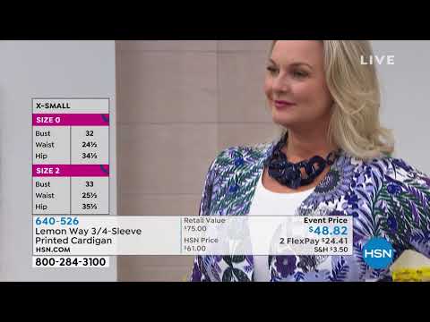 Lemon Way 3/4Sleeve Printed Cardigan