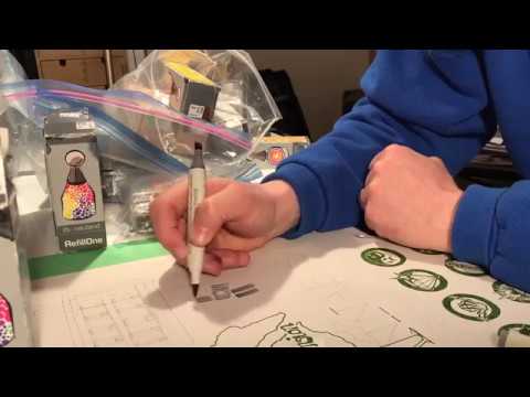 Refill Disposable Felt Markers w Neuland Ink