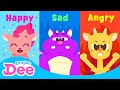 If You Re Happy Learn Emotions Happy Sad Scared Angry Dragon Dee Nursery Rhymes Kids Songs