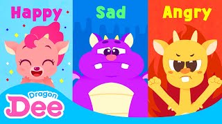 If You&#39;re Happy | Learn emotions! Happy, sad, scared, angry | Dragon Dee Nursery Rhymes &amp; Kids Songs