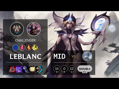 LeBlanc Mid vs Galio - EUW Challenger Patch 10.21
