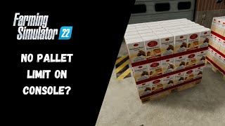 No Pallet Limit On Console With These 2 Tricks - Farming Simulator 22