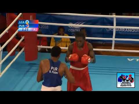 15) 69kg Lyndel MARCELLIN (LCA) 0-5 ante Bryan J  POLACO OJEDA (PUR) - Round de 16