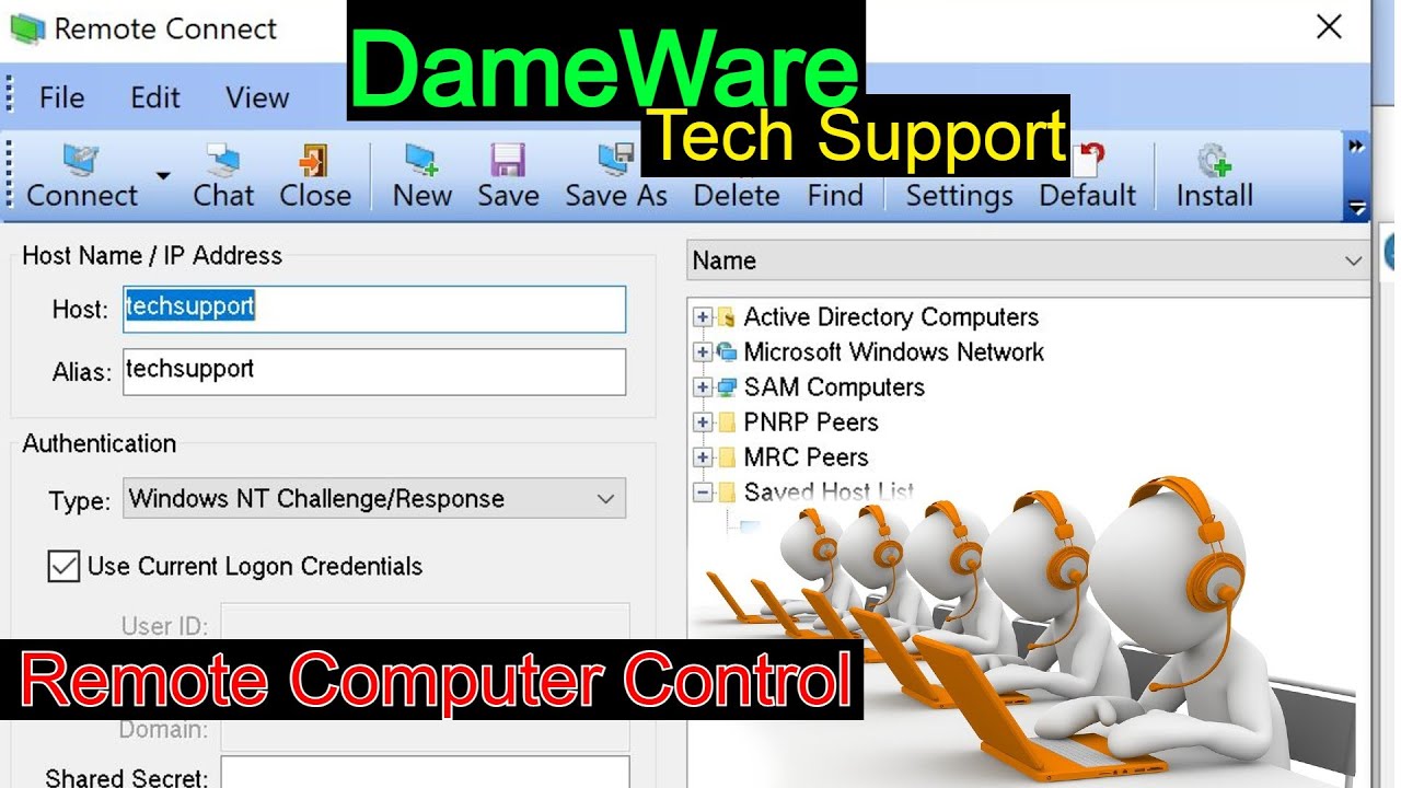 Using DameWare in Tech Support
