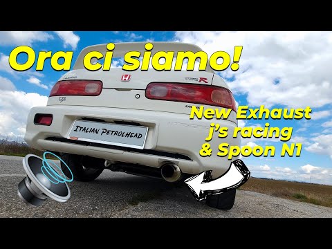 New exhaust on my Honda Integra Type R DC2 😍 | Awesome sound | J's Racing , Spoon | 4K