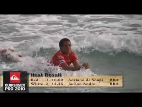 Quiksilver Pro 2010 - Round 3 - Heat #1 - Adriano de Souza vs Jadson André