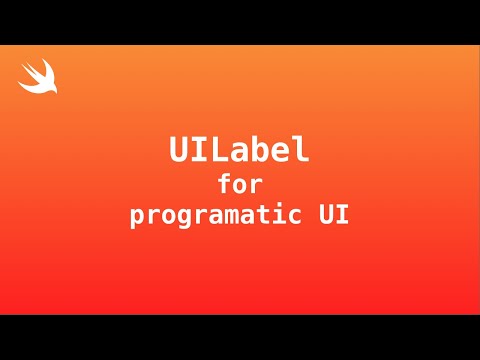 UILabel | Programmatic UI | Swift