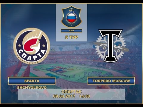 AFL17. Russia. Premier League. Day 5. Sparta Shchyolkovo - Torpedo Moscow.