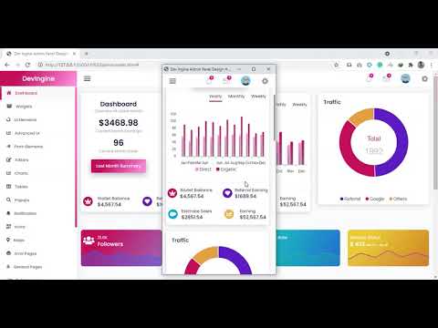 Admin Panel design by html css and bootstrap5 | responsive admin template design by bootstrap