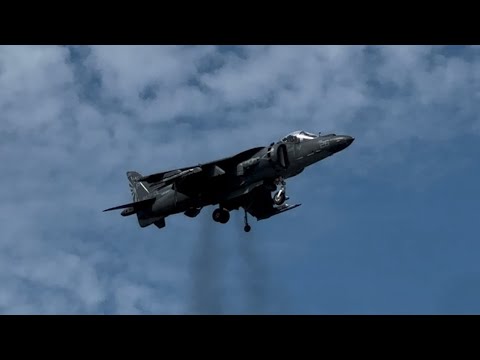 The Last Civilian Demonstration for the  AV-8B Harrier Jump Jet? - Burke Lakefront Airport| USA.