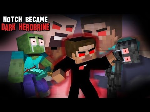 NOTCH BECAME DARK HEROBRINE - RIP ALL MONSTERS | Minecraft animation | MechanicZ