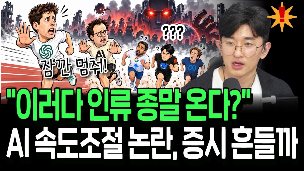 다같이 AI 투자 속도 늦추자? AI리더들의 깜짝 제안, 증시 흔들까