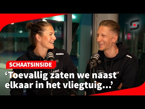 Schaatskoppel Angel Daleman en Beau Snellink over bijzondere ontmoeting: 'Daar sloeg de vonk over'