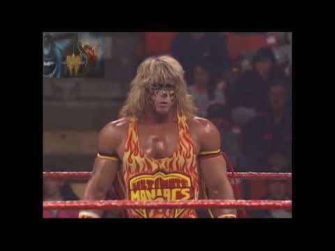UNRELEASED Tag Match, Ultimate Warrior & Bret Hitman Hart Vs Papa Shango & Kamala 13th Oct 1992