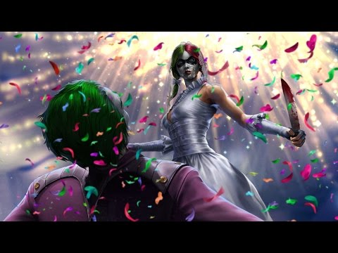 Harley Quinn Falling inside the black