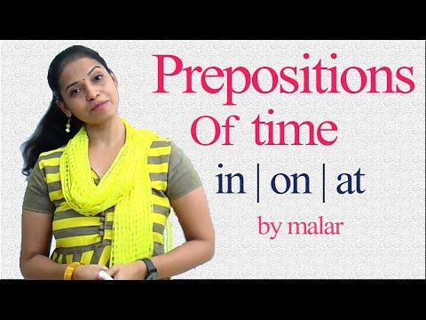 Prepositions - Usage of in, on, at in Tamil # 48 - Learn English with Kaizen through Tamil Video