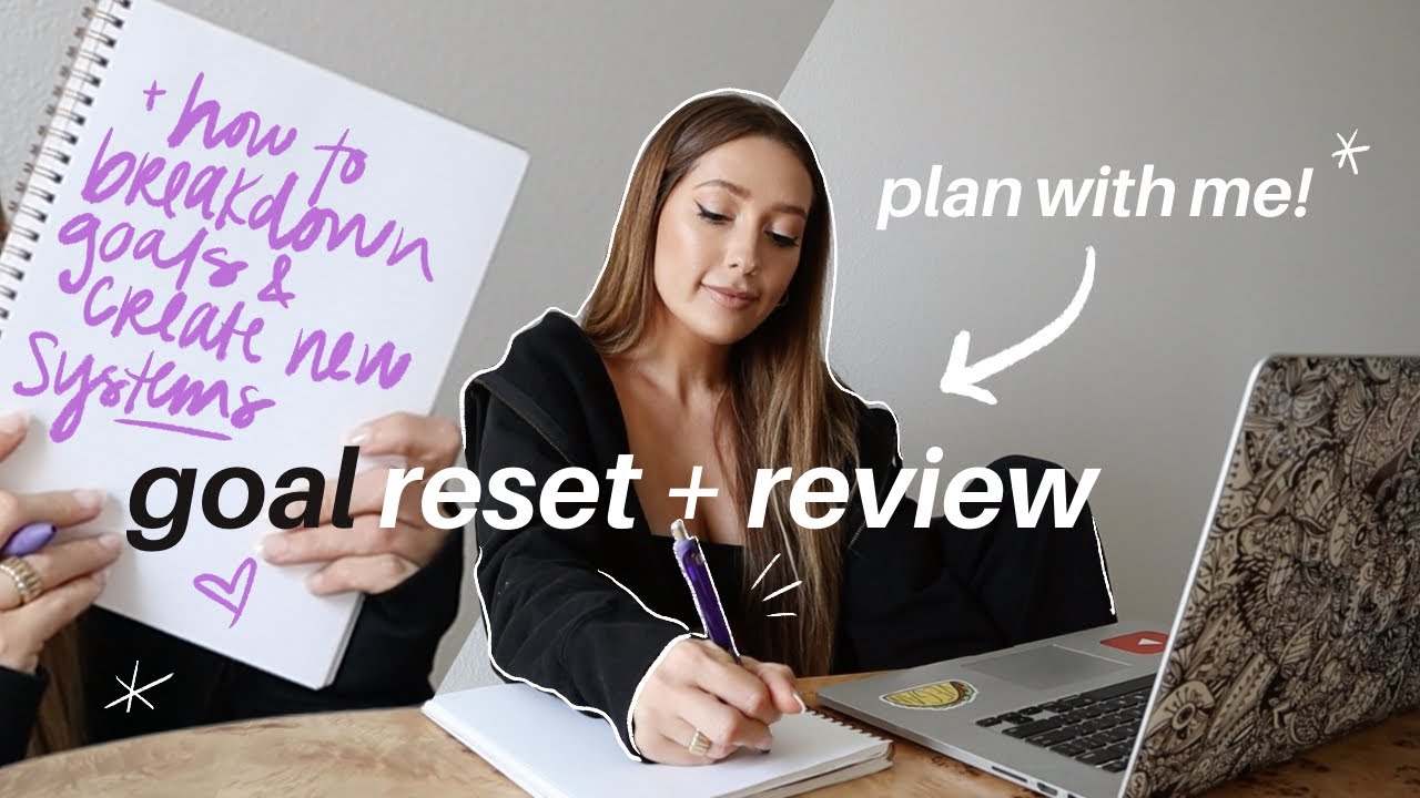 PLAN WITH ME 📓HOW TO BREAK DOWN GOALS + RESET!