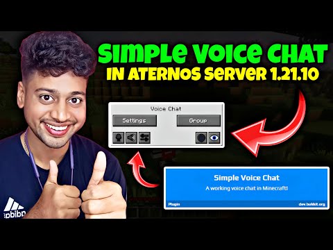 How To Add Voice Chat in Minecraft Aternos | Simple Voice Chat Aternos | Latest 1.21.10 Version
