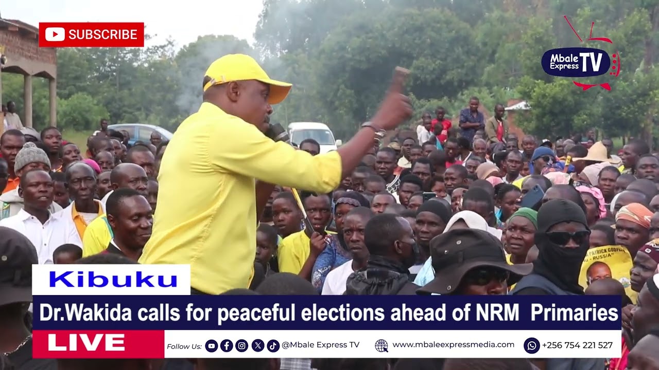 Wakida calls for peaceful elections ahead of NRM primaries