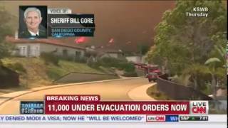 Sheriff Gore Talks to CNN about the Wildfires - Sa