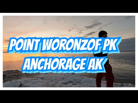 Evening time in Anchorage - Point Woronzof Park - Anchorage Alaska