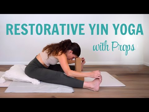Restorative Yin Yoga With Props | 40 Min Tension Release & Deep Relaxation thumbnail
