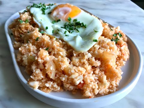 Kimchi cauliflower fried rice | Keto