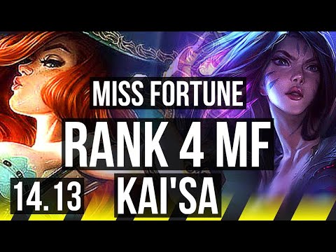 MISS FORTUNE & Morgana vs KAI'SA & Blitzcrank (ADC) | Rank 4 MF, 13/2/10 | VN Challenger | 14.13