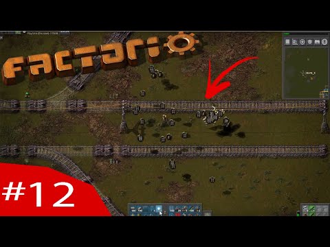 AS PRIMEIRAS FERROVIAS!!! - Factorio com mods #12 (Gameplay PT PT