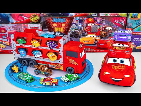 Disney Pixar Cars Unboxing Review | Disney Pixar Cars Go Toy Truck Race Track | Lightning McQueen