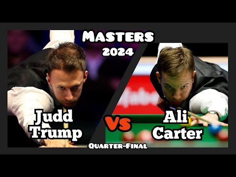 Judd Trump vs Ali Carter - Masters Snooker 2024 - Quarter-Final Live