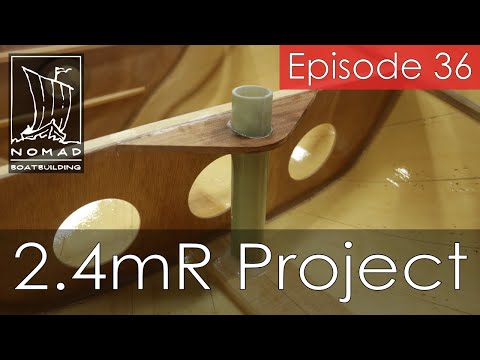 International 2.4mR Sailboat Project - Episode 36 - Installing the rudder tube