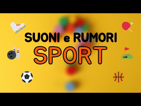 🎵 Suoni e Rumori da Indovinare - Sport - Audio Quiz 🎵