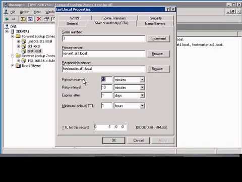 Change refresh interval for Windows DNS zone