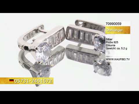 Ohrringe aus 925 Silber mit Zirkonia