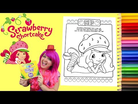 Coloring Strawberry Shortcake Coloring Book Page Colored Pencil Prismacolor | KiMMi THE CLOWN Video