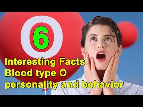 6 Awesome Facts "Blood Type O" | Personality & Behaviour |