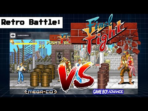 Final Fight Sega Mega CD VS Game Boy Advance