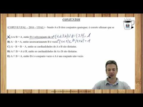 E0228 - COPEVE/UFAL - 2016 - UFAL - CONJUNTOS (www.gurudamatematica.com.br)