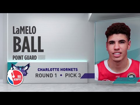 拉梅洛-波爾被夏洛特黃蜂隊選為第3順位--2020年NBA選秀大會 (LaMelo Ball drafted No. 3 overall by the Charlotte Hornets | 2020 NBA Draft)