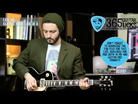 Lick 110/365 - Classic Rock Lick in A | 365 Guitar Licks Project