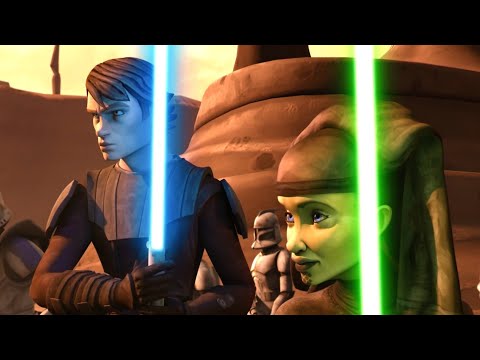 Anakin and Luminara vs Droid Army [4K HDR] - Star Wars: The Clone Wars