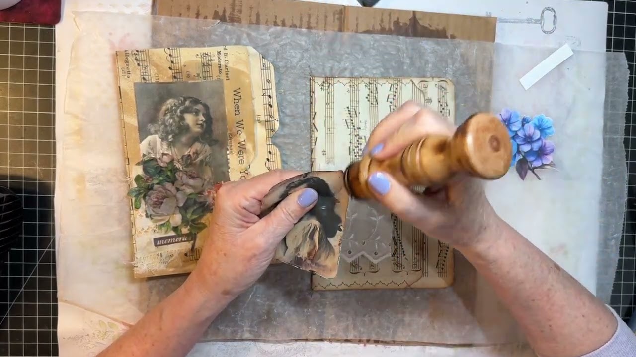 Mixed Media Monday! - Collage with Beeswax!