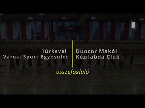 Túrkevei Városi Sport Egyesület - Duocor Makói KC kézilabda mérkőzés (2026.02.15.)(összefoglaló)