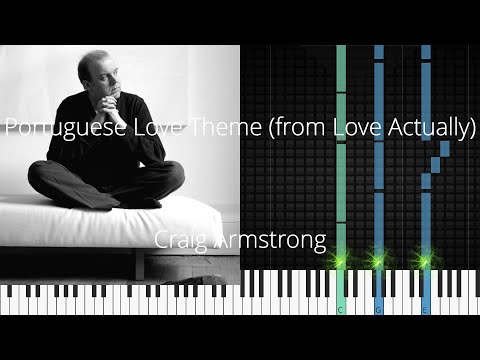 🎹 Portuguese Love Theme (from Love Actually), Synthesia Piano Tutorial