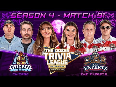Fran, Brandon, PFT & The Experts vs. Chicago | Match 91, Season 4 - The Dozen Trivia League
