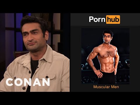 Kumail Nanjiani On Being The Face Of "Muscular Men" On Pornhub - CONAN on TBS