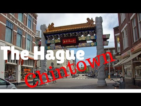 The Hague (Den Haag), The Netherlands.. City Tour (Part12/14) Chinatown..