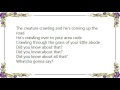 Frank Black - The Creature Crawling Lyrics - Ivonne Stenzel Frank Black - The Creature Crawling Lyrics